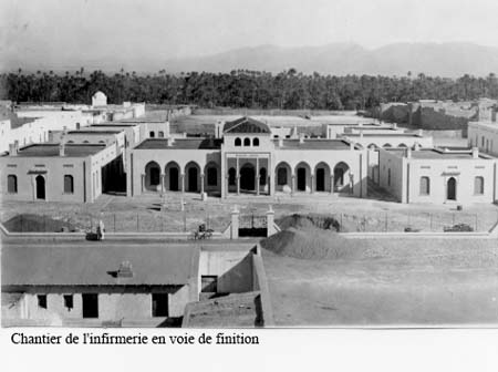 Le chantier de l'infirmerie en finition